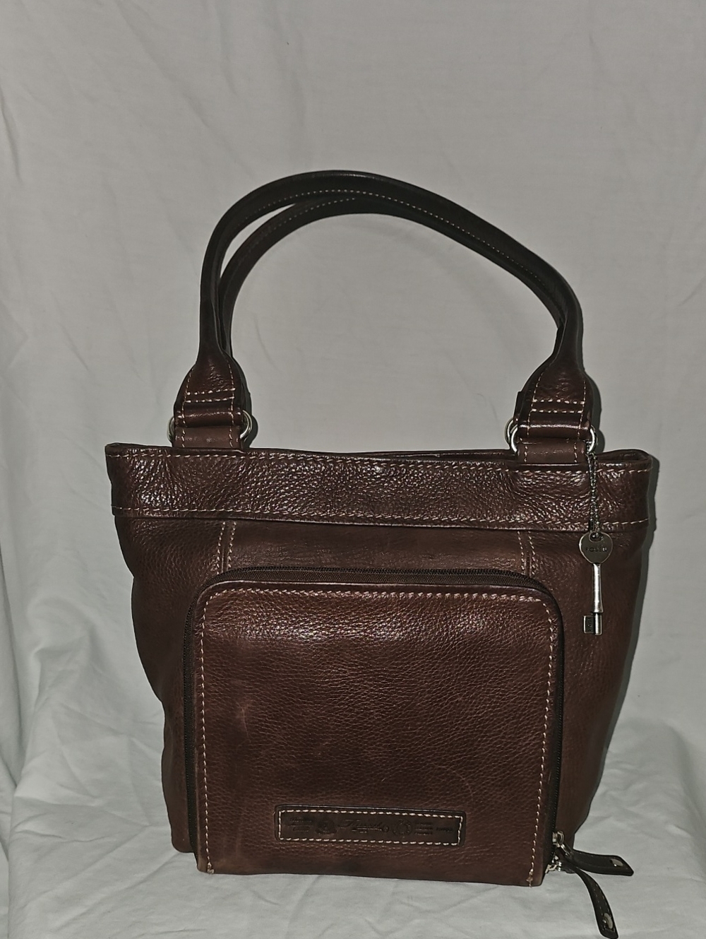 Fossil "Long Live Vintage" Pebbled Leather Shoulder Bag